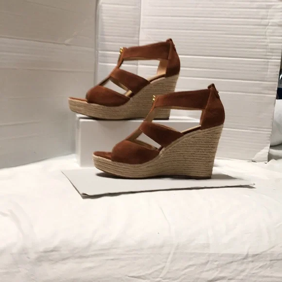 Michael kors suede leather upper espadrilles with front zipper - Picture 8 of 8